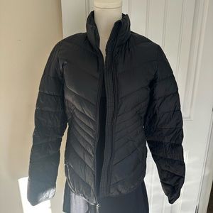 Abercrombie & Fitch Black Quilted Puffer Coat